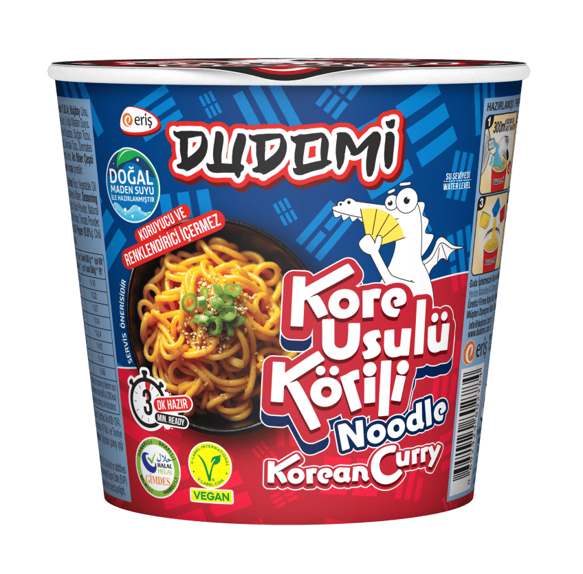 DUDOMİ Korean style curry cup noodle package